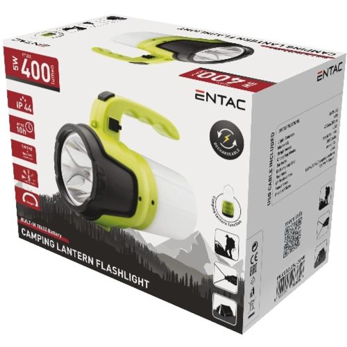 AVIDE Entac Elemlámpa 5W - Kempinglámpa Funkcióval