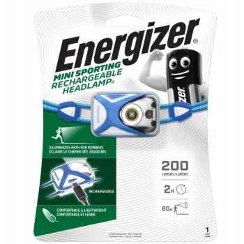 Energizer Fejlámpa Sport Újratölthető
