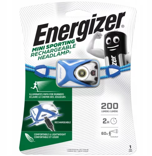 Energizer Fejlámpa Sport Újratölthető