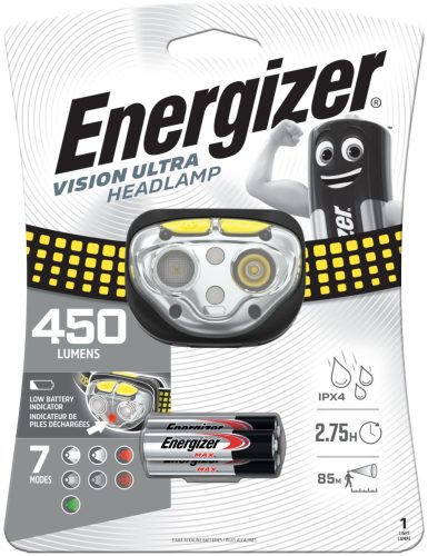 Energizer Fejlámpa Vision Ultra + 3xAAA