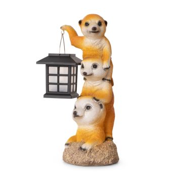   Entac Kerti Szolár Lámpa, Szurikáta, 310mm, 1db meleg fehér SMD LED