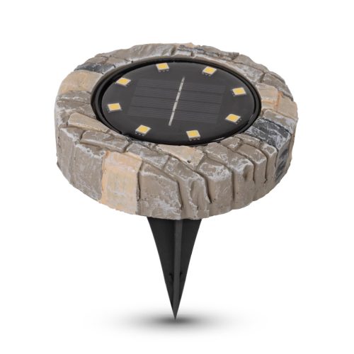 Entac Kerti Szolár Talajlámpa, 12db meleg fehér SMD LED, Mozaik