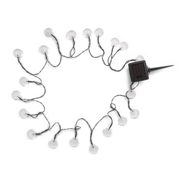   Entac Kerti Szolár, Kagyló forma, 5,8m zsinór, 20db meleg fehér LED