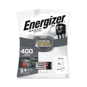 Energizer Fejlámpa HDL30 + 3xAAA