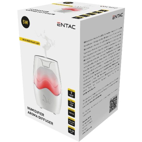 AVIDE Entac Aromaterápiás Párásító Rgb Hangulatfénnyel 100Ml 5W