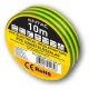 Entac Szigetelőszalag 0.13x19mm Zöld-Sárga 10m