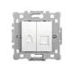 SPLENDOR EL0646 PHONE, COMPUTER SOCKET WHITE