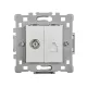 SPLENDOR EL0648 TV(FEMALE), PHONE SOCKET WHITE