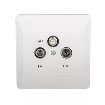 SPLENDOR EL0668 TV, FM, SAT SOCKET WHITE