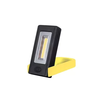   ELMARK Elemes Led Kézi Lámpa Mágnessel És Rögzítő Clippel Sárga 3W Cob