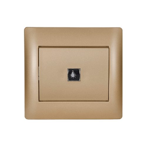 EL1183C RHYME PUSH BUTTON GOLD METALIC