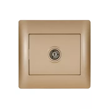 RHYME TV SOCKET GOLDEN METALLIC