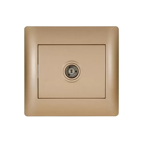 RHYME TV SOCKET GOLDEN METALLIC