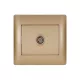 RHYME TV SOCKET GOLDEN METALLIC