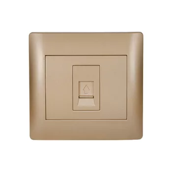 RHYME PHONE SOCKET GOLDEN METALLIC
