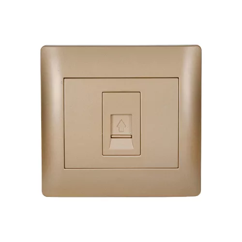 RHYME PHONE SOCKET GOLDEN METALLIC