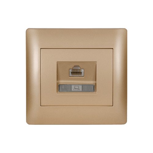 RHYME COMPUTER SOCKET GOLDEN METALLIC