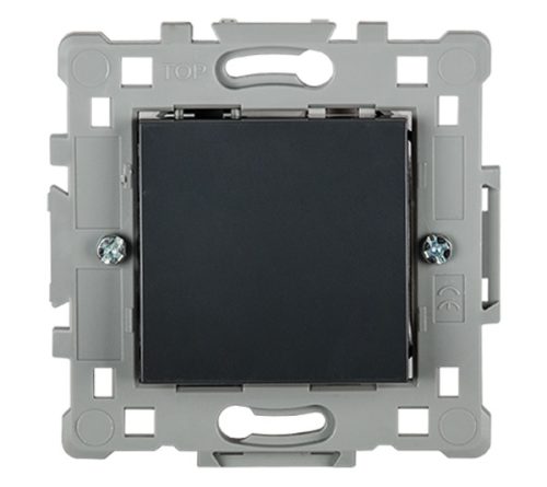 SPLENDOR EL0601 1 BUTTON 1 WAY SWITCH BLACK