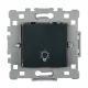 SPLENDOR EL0605 PUSH LIGHT BUTTON BLACK