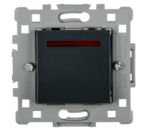 SPLENDOR EL0607 1 BUTTON 2 WAY SWITCH BLACK WITH LIGHT
