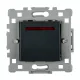 SPLENDOR EL0607 1 BUTTON 2 WAY SWITCH BLACK WITH LIGHT