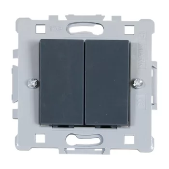 SPLENDOR EL0610 2 BUTTONS 1 WAY SWITCH BLACK