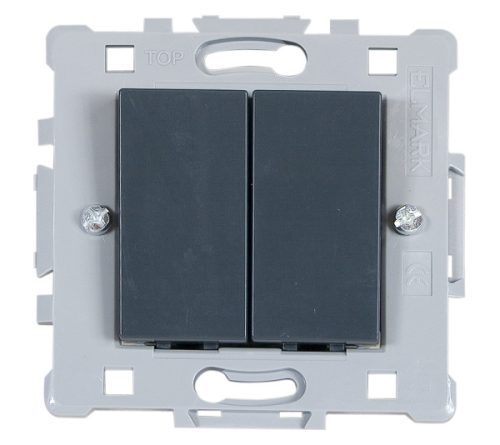 SPLENDOR EL0610 2 BUTTONS 1 WAY SWITCH BLACK