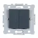 SPLENDOR EL0610 2 BUTTONS 1 WAY SWITCH BLACK
