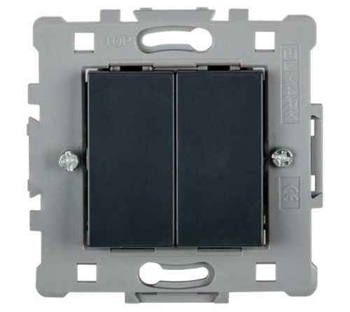 SPLENDOR EL0611 2 BUTTONS 2 WAY SWITCH BLACK
