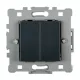 SPLENDOR EL0611 2 BUTTONS 2 WAY SWITCH BLACK