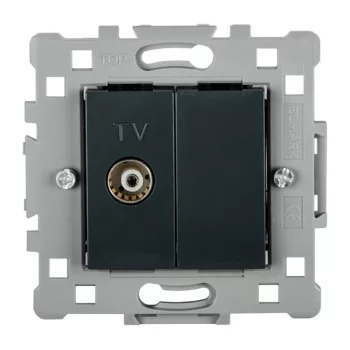SPLENDOR EL0621 TV SOCKET RG11 BLACK
