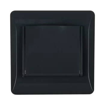 EL1629 PANEL WITH COVER PLATE FOR GERMAN TYPE SOCKET BLACK