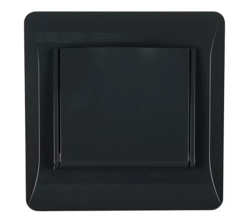 EL1629 PANEL WITH COVER PLATE FOR GERMAN TYPE SOCKET BLACK