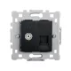 SPLENDOR EL0645 TV(FEMALE), COMPUTER SOCKET BLACK