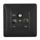 SPLENDOR EL0668 TV, FM, SAT SOCKET BLACK