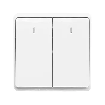 LONDON TWO BUTTONS ONE WAY SWITCH WHITE
