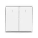 LONDON TWO BUTTONS ONE WAY SWITCH WHITE