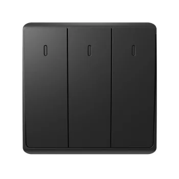 LONDON THREE BUTTONS ONE WAY SWITCH ANTHRACITE