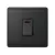 LONDON DOUBLE POLE SWITCH NEON 45A ANTHRACITE