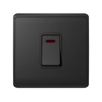 LONDON DOUBLE POLE SWITCH NEON 45A WHITE