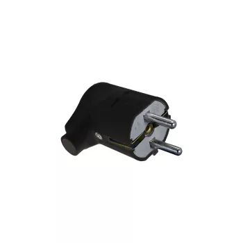 ELMARK Elmark Angle Schuko Plug 16А 2Р+Е Black