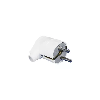 ELMARK Elmark Angle Schuko Plug 16А 2Р+Е White