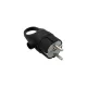 ELMARK Elmark Schuko Plug With Ring 16А 2Р+Е Black