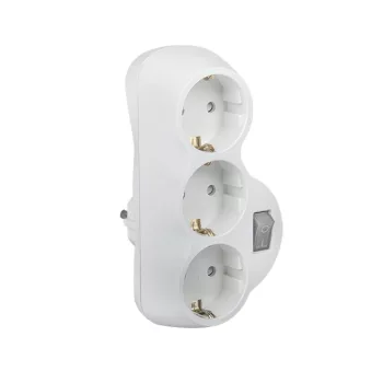 ELMARK Adapter Tripla Fehér Kulccsal