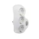 ELMARK Adapter Tripla Fehér Kulccsal