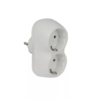 ELMARK Adapter Dupla Fehér