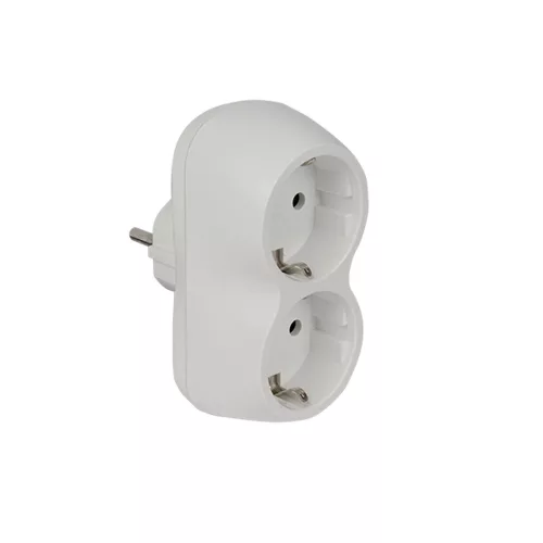ELMARK Adapter Dupla Fehér