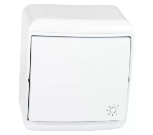 PUSH LIGHT SWITCH, WHITE IP20