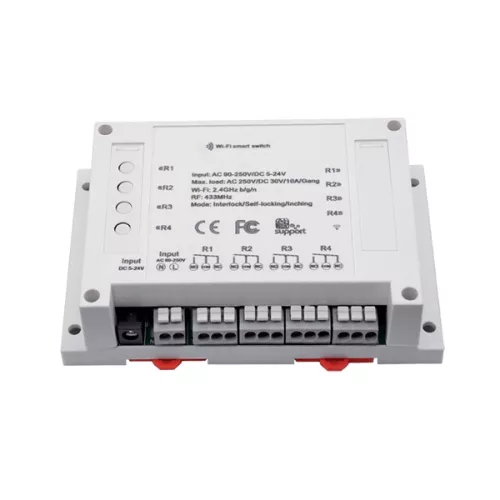 SMART WIFI SWITCH 4-CHANNELS FOR DIN RAIL