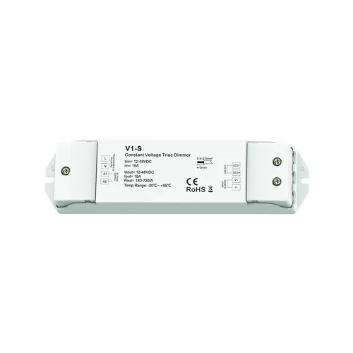 V1-S 1 CHANNEL TRIAC RF DIMMER FOR DISTR. BOX